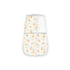 YEEHOO Anti-Shock Sleeping Bag Wrapped Newborn Sleeping Bag Pure Cotton Swabbing Scarf Sweater Spring and Summer Camellia Pumpkin 52-73cm