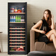 Vinocave wine cabinet constant temperature moisturizing wine cabinet home living room refrigerator compressor ice bar air-cooled frost-free refrigerated office embedded multi-function display cabinet ultra-thin air-cooled frost-free-multi-function dual temperature model 243L