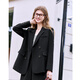 Betu Women's 2025 Spring New Suit Versatile Fashion Commuting Casual Suit Jacket Women 2502T55 Black M