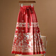 
New Chinese style modified horse face skirt autumn and winter 2025 new adult Hanfu daily wearable half-body long skirt for women 9893 black S