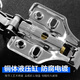 Hinge haut-solide 304 en acier inoxydable hydraulique coussin auto-disassemblage tuyau de charnière amortisseur à la charnière de couverture complète silencieuse Charnite 304 en acier inoxydable Force à deux étapes 719 Couptin consécutif / couvercle complet