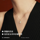Gold fork series city limited necklace 18K gold mother-of-pearl pendant clavicle chain Beijing-gold version pendant + 18K gold chain (thickness 0.95mm long 45cm