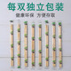 Jidaocook disposable chopsticks wholesale restaurant special round chopsticks bamboo chopsticks convenient chopsticks hygienic chopsticks set fast food takeaway chopsticks 5.5mm diameter with toothpicks 500 pairs
