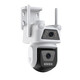 Cámara de fluorita ojo doméstico Xiaodou impermeable al aire libre wifi wifi dual cámara de 3k binocular ai teléfono móvil monitor remoto [5 millones + 5 millones] cámara de detección humana y de vehículos + 128 g [recomendado]