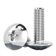 Tianzhuo Hardware 304 stainless steel cross large flat head screws umbrella machine screws mushroom head bolts round head M2M3M4M5M6M8 M6*10-20 only 304