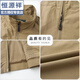 Hengyuanxiang Spring and Automne Thin Vest Men's Loose Line Taille Veste à séchage rapide décontracté Multi-poche de travail Clip de cheval Clip de cheval XH3879 KAKI M