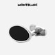 万宝龙（MONTBLANC）男士黑色简约袖扣116642男士礼物