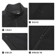 Lilang cupro business jacket men's jacket 25 spring stand collar commuter executive jacket black XL175/92A
