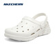 斯凯奇（Skechers）泡泡鞋丨夏季情侣洞洞鞋女沙滩踩屎感拖鞋男增高防臭透气