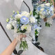 Fleurs de mariage dilanmu tenant la mariée tenant des photos de mariage tulipes obtenant un certificat simulation fleurs photo accessoires