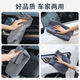 Auto Koralle Samt Handtuch Doppelschicht Wildleder -Wischtuch verdickte doppelseitige Autowaschhandtuch Schönheit Reinigung Absorptes Handtuch 30*60 cm Handtuch 9273a graue Einzelstreifen