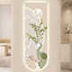 Dekorative Gemälde des vierköpfigen Elefantenporch-Dekorationsmalerei des Korridors im cremefarbenen Corridor Hanging Painting LED LED LEGELMADE T12529 (UV-Feinskulptur ohne Rahmen) 40*120 (empfohlene Wände unter 0,7 Meter) Kristallporzellanbildschirm/Plug-in/Klangsteuerung