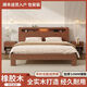 
OPPEIN [1396 people collect] Rubber wood solid wood bed double 1.8x2m master bedroom double bed rental 1.5m home.. Color contact customer service 1200mm*2000mm frame structure