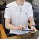 Playboy (PLAYBOY) ice silk short-sleeved T-shirt men's summer high-end hot diamond cool jacquard T-shirt trendy versatile half-sleeved top 753 black XL recommended to wear 130-150Jin [Jin equals 0.5 kg]