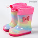Eton Drew Bow Children's Rain Boots Girl Princess Cute Baby Girl Girls Child's Rain Boots Chaussures de l'eau Étudiant non glissade