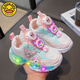 GDUCK KIDS little yellow duck girl cartoon rotating button sports shoes 2025 spring and autumn new children's soft sole kromi light old 838 pink 36 inner length 22cm