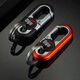 Pendange à double anneau Gift Gift Men's Car Key Chain Solid Color Metal Wisting Business Business Key Chain Motorcycle 3746 Black (1 pièce) Bonne qualité et livraison rapide