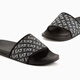 Armani/Armani EA7 Herren Fashion Logo Print Casual Flip Flops 7x000109 AF15125 Schwarz/Gold PC001 43