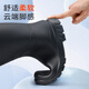 Blue Owl Shield Rain Shoes Men's High Tube Outdoor Wear-resistant Anti-Slip Shoes Not Easy to Slide Rain Boots Dynamic Waterproof Shoes YX1022 42