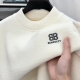 Laorentou Plus Séter de cuello de cuello de terciopelo en terciopelo para hombres en otoño e invierno de mediana edad y hombres jóvenes en cálido suéter de camisa de base de punto interno tendencia de hombres 9859 negro 4xl recomendado 185-210Jin [Jin equivale a 0.5 kg]