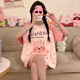 
Aifenrou pajamas for women in summer pure cotton short sleeve thin cute cartoon girl students can wear home clothes suits outside in summer 826 Laurel Dog M Weight Recommended 75-95Jin [Jin equals 0.5 kg]