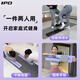 IPO split multi-functional abdominal board fitness board wheel automatic rebound home Pilates ski machine slim belly artifact flagship armrest counting model white-upgraded armrest + tension rope-timer counting
