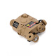 PEQ15 Multifunktions-Laser-Indikator-Batterie-Batterie Infrarot Green Laser Lighting Tactical Box Toy Gun Equipment OGL Tactical Box [689 Schwarze Farbe] rote Laser + Konfiguration Wie gezeigt