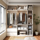 Quanyou Home Large Wardrobe Bedroom Modern Simple Furniture Clothes Storage Storage Cabinet Hanging Wardrobe Wall Home