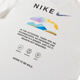 耐克（NIKE）短袖T恤男士夏季BEACH PARTY运动服纯色小LOGO字母印花圆领上衣 纯棉HF6172-133白色 L 推荐130-150斤