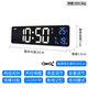 Hanse LED Electronic Clock Desktop Multi-Función Contador de alarma digital Roba de la pared Sound Control de sonido HA6625 White