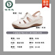 Woodpecker 2025 summer new style sandals for women without tired feet and soft soles mother leather shoes genuine leather wedge women's shoes breathable shoes 688丨Bei white 35