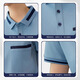 
Huicai shirt cleaning short-sleeved work clothes T-shirt custom printed logo property hotel room cleaner aunt polo shirt workwear MSHJ-9905 cleaning clothes short-sleeved T-shirt blue gray S