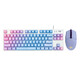 Logitech K845 Mechanischer Tastatur und Maus-Set G102 Wired E-Sports-Spieltastatur und Maus K835 Tastatur PBT Office Logitech K835 Pink-Tastatur + G102 White + Luo TTC-Green-Achsen-Typing-Office-Auswahl