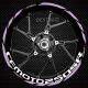 
Yinyu Suitable for Chunfeng 250SR 450SR450SRS 675SR500SR reflective waterproof modified wheel sticker decals Violet inner and outer ring set
