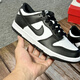 Nike (NIKE) Dunk Low'Black' Nike Black and White Panda GS Sports and Casual Low Top Retro Shoes CW1590-100 CW1590-100 36.5