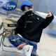 Disney (Disney) boys turtleneck spring and autumn sweatshirt Korean version loose casual fashion network dazzling children turtleneck sweatshirt boys bottoming shirt black plus velvet 110
