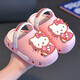 Melody Sanrio Children's Croc Shoes Girls Princess Beach Wading Shoes Baotou Culomi Soft Sole Sandals Melody 19cm Inner Length Approximately 17.5cm