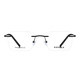 Slova ultra-light frameless myopia glasses men's small face square frame business ultra-light titanium frame optical eyes women SC687 SC687 night sky black C16 single frame without lens