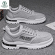 Woodpecker men's shoes 2025 spring new breathable and odor-proof canvas shoes lightweight and versatile men's thick-soled casual sports trendy shoes CF9906 khaki 39