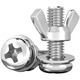 Fengji 304 stainless steel round head screws, butterfly-shaped nuts, ingot combinations, hand-tightened bolts, horn screws and nuts, M6*30, 5 sets