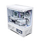 VALKYRIE VK03 LITE gaming case with display sea view room panoramic column-free touch screen ATX back plug 360 water-cooled 270 full view white game screen computer case VK03-M WHITE white 6.2-inch LCD touch screen