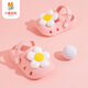 Deer Mili Summer New Children's Slippers Wholesale Cute Cartoon Soft Soor Indoor and Outdoor Baby Sandales Casual Breathable Hole Chaussures rose 16 160 mm