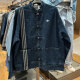 Adidas Clover Jacke Herren- und Frauen Frühling Jahr der Schlange Neujahr Neues chinesisches Stil Buckle Denim Sport Lose Jacket Jacket JZ9928/Denim Blue M.