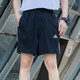阿迪达斯（adidas）男裤短裤夏季运动裤快干篮球训练舒适透气休闲裤冰丝裤五分裤 IC1484/三条纹/速干 L
