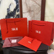 2025 high-end SK2 gift bag small medium large gift bag handbag paper bag packaging bag gift shopping bag 1 SK envelope sample bag