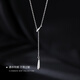 Xiangnan 999 sterling silver water drop clavicle chain niche design light luxury high-end new necklace popular female birthday gift ins 999 silver water drop necklace