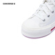 Converse children's clothing girls canvas shoes spring new medium and large children's high-top casual sports shoes trendy A10716C white 36 recommended foot length 22cm