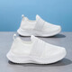 
Children's sneakers spring and summer boy wear-resistant, anti-collision-resistant, lightweight and breathable, one foot pedal for girls outdoor campus casual shoes 677 all white [Summer single network] 32 inner length 20.6/foot length 19.6
