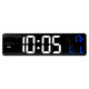 Hanse LED Electronic Clock Desktop Multi-Función Contador de alarma digital Roba de la pared Sound Control de sonido HA6625 White