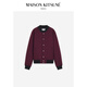 Maison Kitsune Männer und Frauen gleicher Stil Herbst und Winter Zhenli Handschrift Serie Wolle Blend Casual Jacket P677 [Encore Red] M